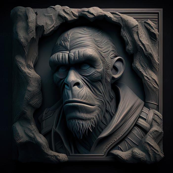 نموذج ثلاثي الأبعاد لآلة CNC ألعاب لعبة st Planet of the Apes Last Frontier